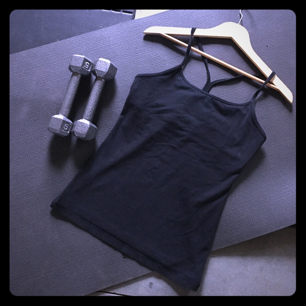 Lululemon Black Power Y tank - size 6